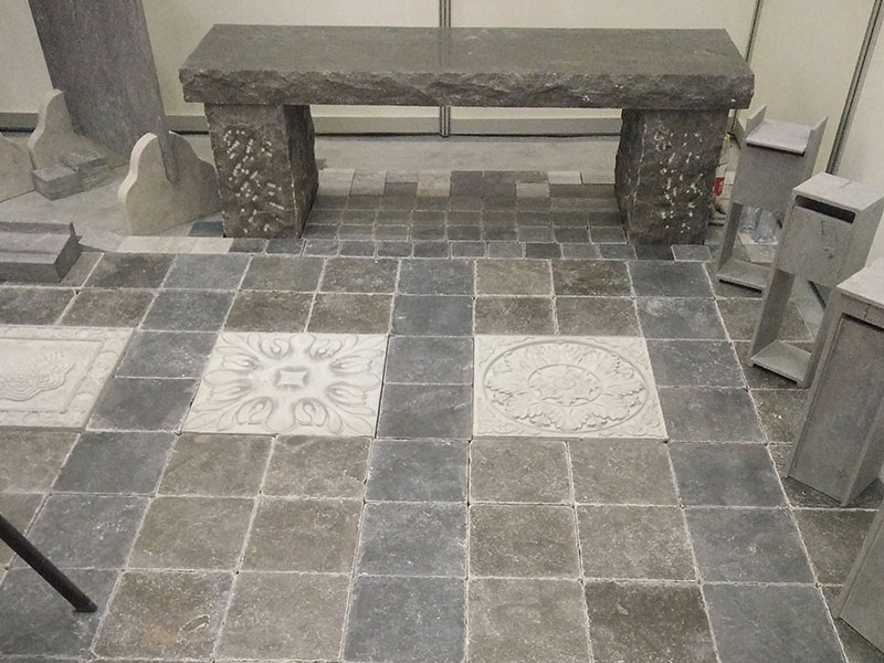 青石板材仿古面景區鋪地石